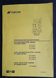 Topcon GPT-900/9000 Robotic Total Station Manual