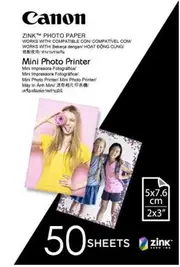 Canon Zink Mini Photo Printer Paper - 50 Sheets MP-PP50