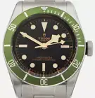 Tudor Black Bay Green Harrods Steel Bracelet & Nato Strap Mens watch 41 79230G