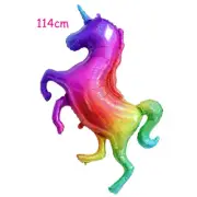 Glitter Rainbow Unicorn Jumbo Shape Holographic Giant Helium Balloon Party