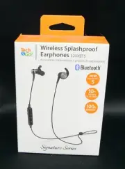 NEW Tech & Go Wireless Splash Proof Earphones 1909010TG3 C4