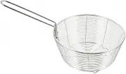BEBEMOKO Mesh Fry Basket Deep Fry Basket for Pot Stainless Steel Handle for Safety Great for Snacks Vegetables