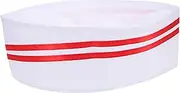 [LIFKOME] Hotel Catering Hat Restaurant Worker Food Service Cap Kitchen Cooking Chef Cap Red