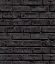 Arthouse Black Brick Wallpaper, Realistic 3D Effect, 623007