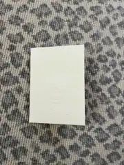 Authentic Chanel White Embossed Receipt Folder Camelia