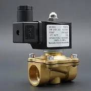Solenoid Valve Water Normally Close Brass Valves 220V12V24V Air Water Gas Solenoid Valve 1/4" 3/8" 1/2" 3/4" 1" 2"(1 1/2",AC220V)