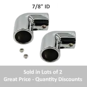 90-Degree Elbow - 7/8" - Chrome Plated Die Cast - Ideal for Handrails {Lot of 2}
