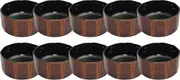 Fukui Craft Hitsu, Heat Resistant, Made in Japan, Dishwasher Safe, Wooden Carving Rice Device, Tochigi, Inner Black, Small, Parent, 10 Guests