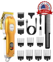 DORADA Set Maquina De Cortar Cabello Electrica Tambien Para Afeitar Barbero New