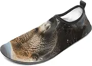 [BTCOWZRV] Water Shoes for Women Men Wild Animal Hunting Fish Water Sports Shoes Slip-on Breathable Lightweight Athletic Aqua Sock