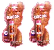 905809 2X 3.4G PACKET BACON FLAVOURED LIP BALM BACON LOVER YUM CHAPSTICK