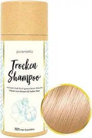 puremetics Zero Waste Dry Shampoo for Light Hair (Cotton) 100% Natural, Vegan and Plastic Free