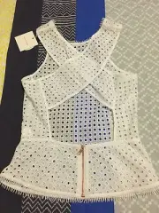 Sass And Bide Ivory Singlet Top Size 38/8au
