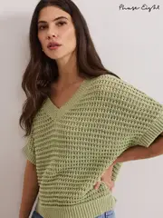 Phase Eight Green Stacie Tape Tabard Jumper (H22495) | $182