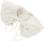 [JEWEDECO] Lace Cloak Embroidered Collar Scarf Shawl Wrap Fashion Accessory Costume Decor