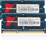 Kuesuny 16GB Kit (2 x 8GB) DDR3 1333MHz Sodimm Ram PC3-10600 Memory PC3-10600S 1.5V CL9 204 Pin 2RX8 Dual-Rank Non-ECC Unbuffered Memory RAM Ideal for Notebook Laptop Upgrade