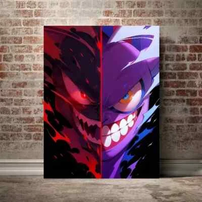 Monster Night Elf Gengar peripheral posters modern room decoration 21x30cm F