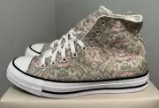 Converse Chuck Taylor All Star CTAS HI Pale Putty Limestone Grey Womens 9.5 NEW