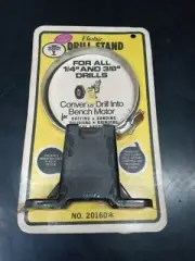 Vintage Trophy Drill Stand No. 402 Fits All 1/4" & 3/8" Electric Drills USA NOS