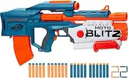 NERF Elite 2.0 Motoblitz Blaster with Scope, Motorized 10-Dart Blasting, Airblitz 6 Darts, 22 Darts, Outdoor Toys for 8 Year Old Boys & Girls, Multicolor (F5872)