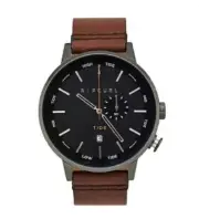 Rip Curl Mens DETROIT TIDE DIAL LEATHER SURF WATCH - A1151 Gunmetal