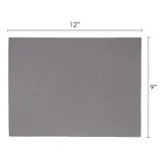 Mega Crafts - 9" x 12" Metallic Glitter EVA Foam Sheets - Silver, 6PCS