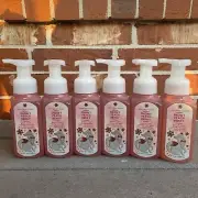 6 NEW Bath & Body Works SNOW PEACH BERRY Foaming Hand Soap 8.75 fl oz