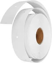 Homoyoyo 1 Roll Copperplate Paper Blank Clothing Tags Printable White Labels for DIY Crafts Perforated Design with Permanent Adhesive for Business Packaging Supplies