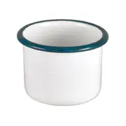 Urban Style Enamelware 5x4cm Ramekin w/ Blue Rim - White