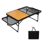 Folding Camping Table Picnic Cooking Station Food Prep Table U1C3