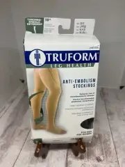 Truform Medical 18 mmHg Compression Thigh High Socks Black Large