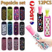 12X Colorful Icy Pole Holders Zooper Dooper Cover Kids Ice Lolly Iceblock AU