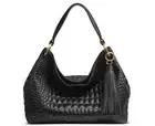 Donna Karan NY Glenwood textured leather tassel large shoulder bag + Dust bag