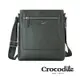 Crocodile 鱷魚皮件 男側背包 斜背包 真皮包包 荔紋 Match 2.0系列 0104-09201-黑咖兩色