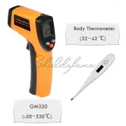 LCD IR Infrared Laser GM320 Temperature Thermometer Gun/Bady Thermometer