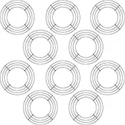 10 Packs Metal Wreath Frame Green Round Wire Wreath Making Ring DIY Macrame Floral Crafts Wire Form Christmas Decoration Door Craft (8 Inches)