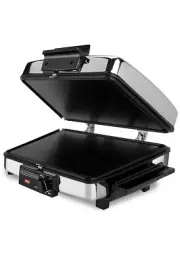 Stainless Steel 3-in-1 Waffle Maker with Nonstick Reversible Plates (a)