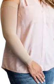 Mediven Comfort Lymphedema Armsleeve 20-30mmHg Micro-Dot Band (Caramel) Size: II