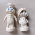 PILLSBURY DOUGHBOY美國麵糰小子 胡椒鹽罐組 VINTAGE1974年老品 日本古著店購回老玩具公仔模型