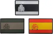 [YOYUMI] Spanish Flag Embroidered Patch PVC Tactical Morale Patch-PVC Pack of 3