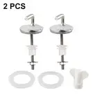 2pcs Toilet Seat Fix Fitting Stainless-Steel Back Wall Replacement Hinges New