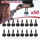 50 Pcs Car Essential Oil Hanging Bottle Empty Glass Car Diffuser Bottles 8ml