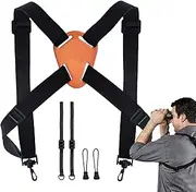 Binocular Harness, Adjustable Cross Harness for Binocular, for Hunters, Photographers, Golfers, Safe and Accessory for Birding, Hunting, Climbing, Hiking Jmedic