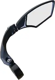 Hafny NEW Handlebar Bike Mirror, HD,Blast-resistant, E-bike Mirror, Glass Lens, HF-MR095 (Silver Right)