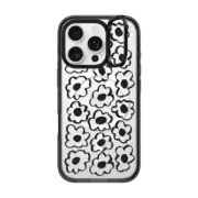 iPhone 16 Pro Impact Ring Stand Case MagSafe Compatible Skribble Flower