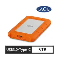 在飛比找momo購物網優惠-【LaCie 萊斯】Rugged USB-C USB3.0 