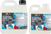 Solid Solutions Diamond Hard Coat 607 Epoxy Resin Kit - Professional Artist-Grade, Food Contact Safe, UV-Resistant Coating for Resin Art, Wood, Canvas & Decoupage - Australian-Made 3L Kit