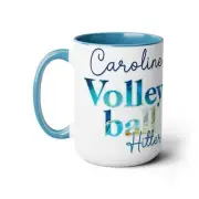 Custom Volleyball Libero, Hitter, Setter Coffee Mugs, Volleyballs Players Gift