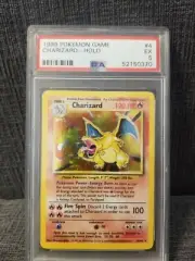 Pokemon 1999 Base Set Charizard Holo Rare PSA 5 Excellent RARE!