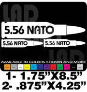 5.56 NATO GUN DECALS AMMO CAN LABELS AR15 RUGER S&W ARMALITE SPRINGFIELD